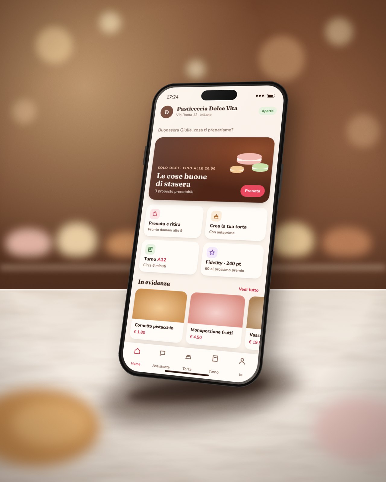 smartphone con la app frolliamoci